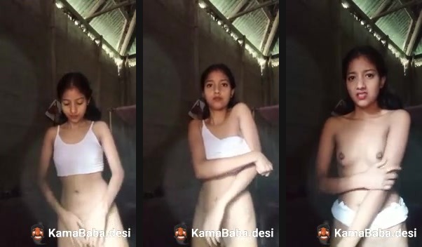 18-year-old unsatisfied wife strips and shoots her desi MMS