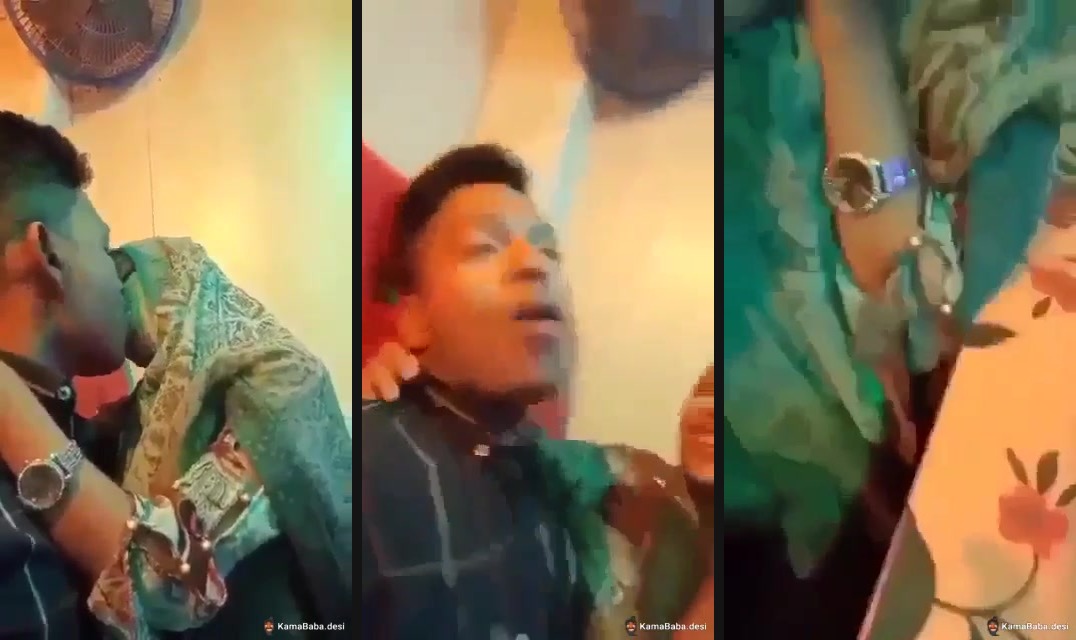 18 yr old Karachi girl kisses her lover in Pakistani porn