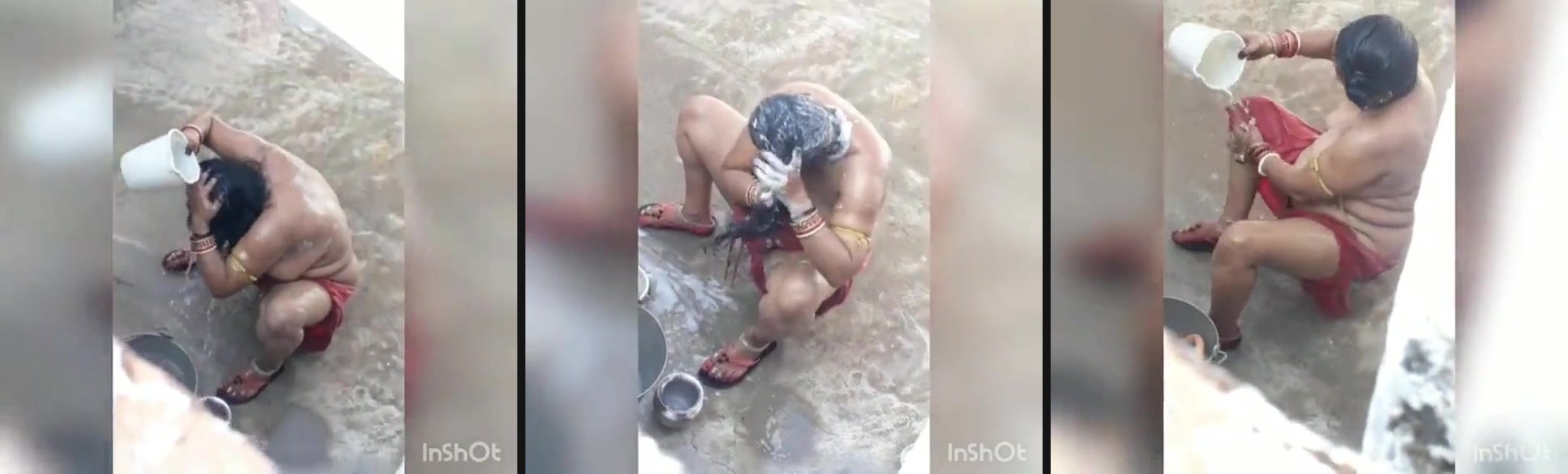 Aunty bathing outdoor spy clip | Download Aunty bathing outdoor spy clip from sinhalahub. An exotic hidden spy video of pervert guy capturing the sexy nude bathing scene of next door aunty.