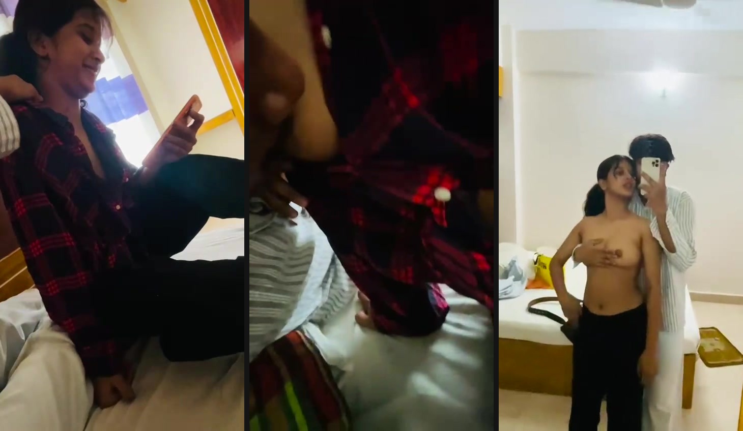 BF sucks his 19-year-old girl's boobs in Bangla xxx MMS