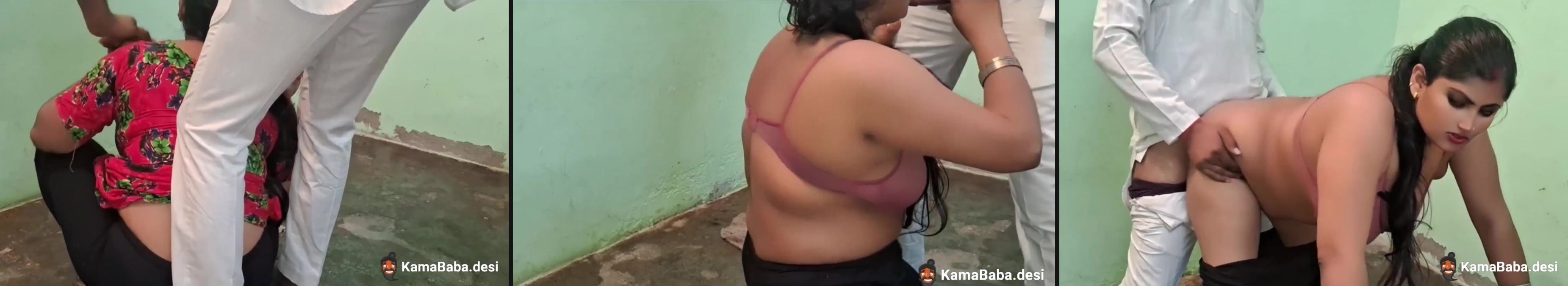Big boob lady's maid-owner roleplay in the blue film