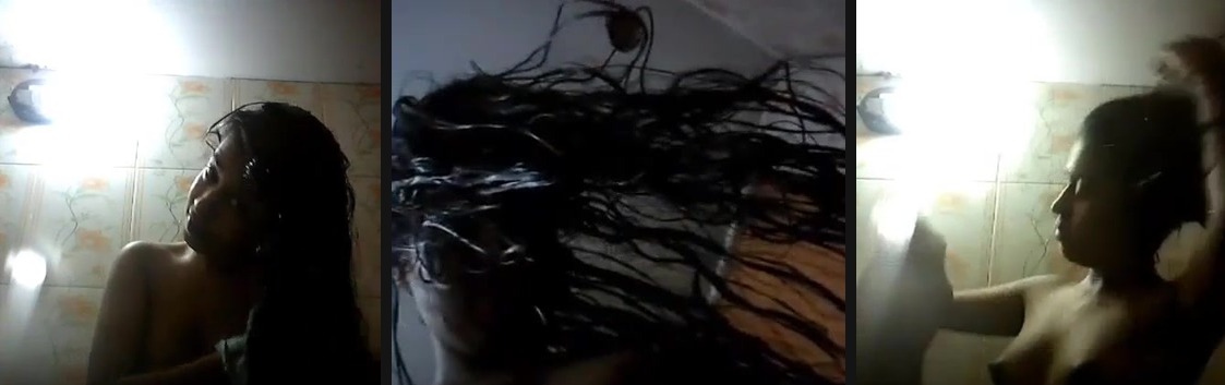Cute face desi girl naked in bathroom solo show | Sexy Cute face desi girl naked in bathroom is shared here. Holding the cam in hand; this hottie college girl films her nude figure.