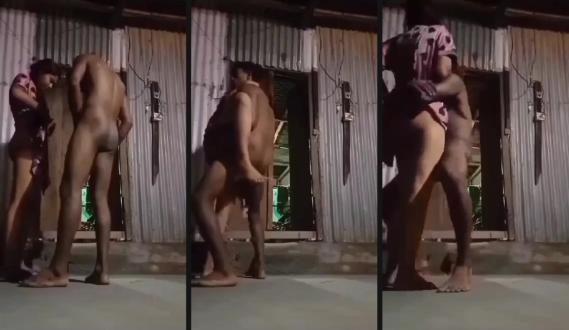 Daring standing Indian xxx video of a desi couple