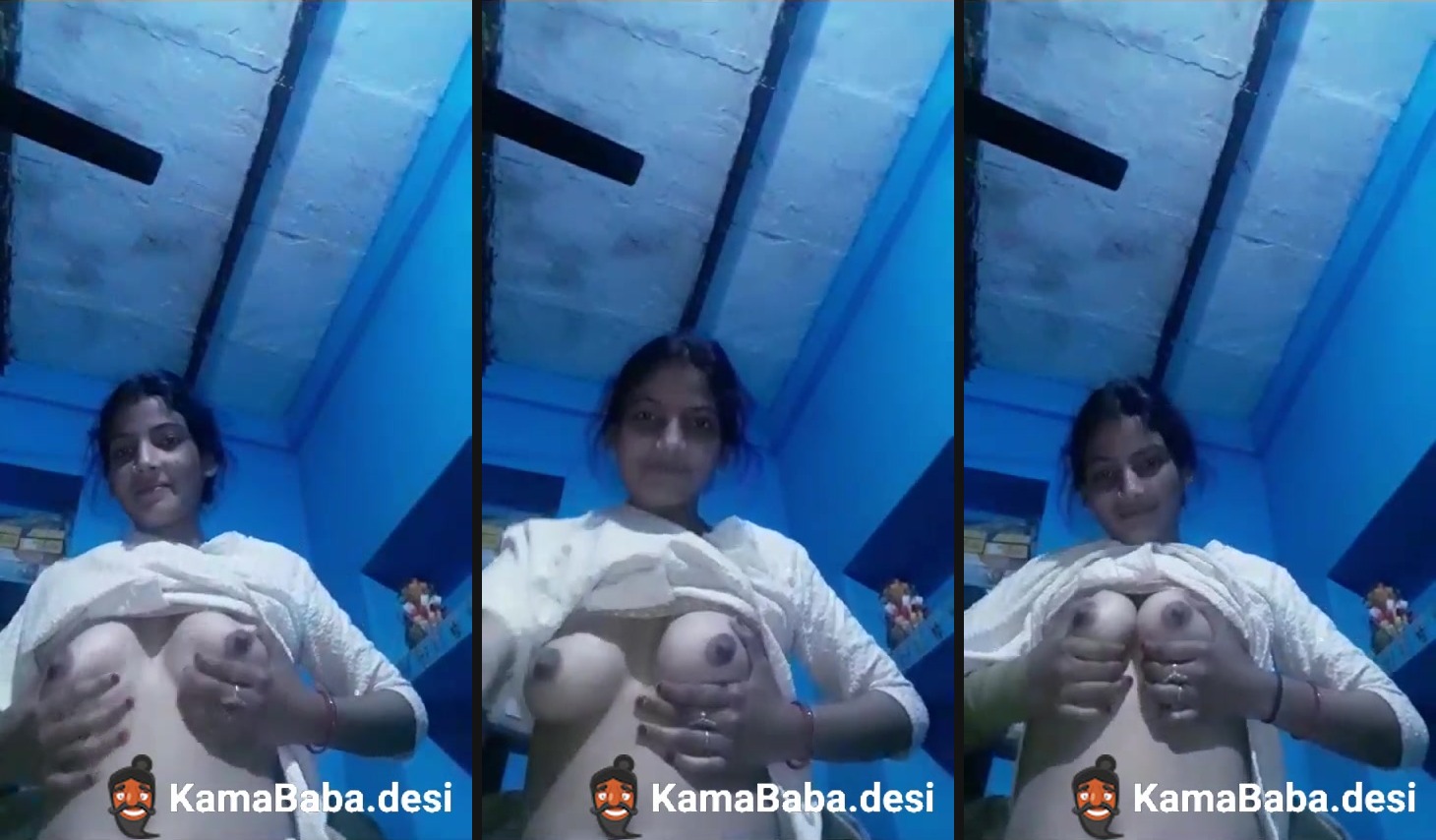 Desi nude Bihari girl shows her tight boobs to her lover
