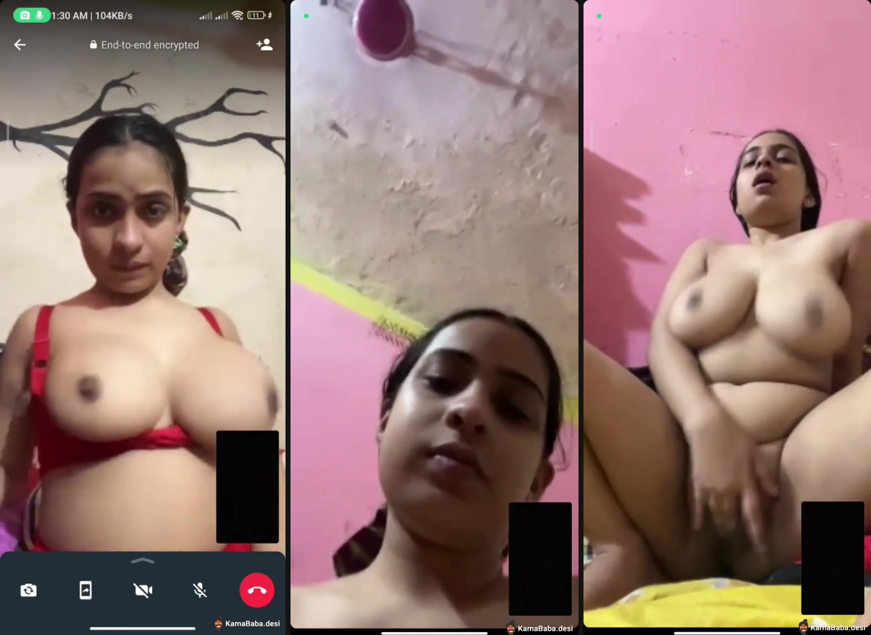 Desi nude big boob girl strips and masturbates in MMS