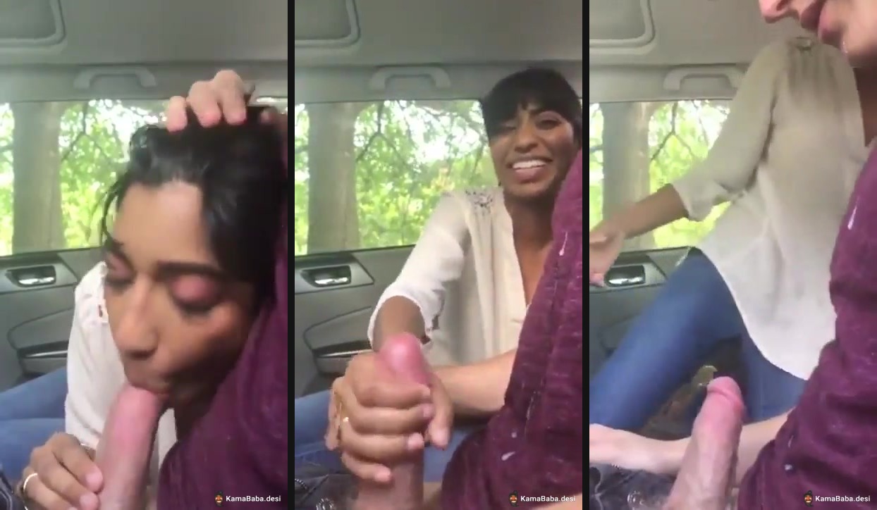 Desi outdoor porn of a girl sucking a dick in the car