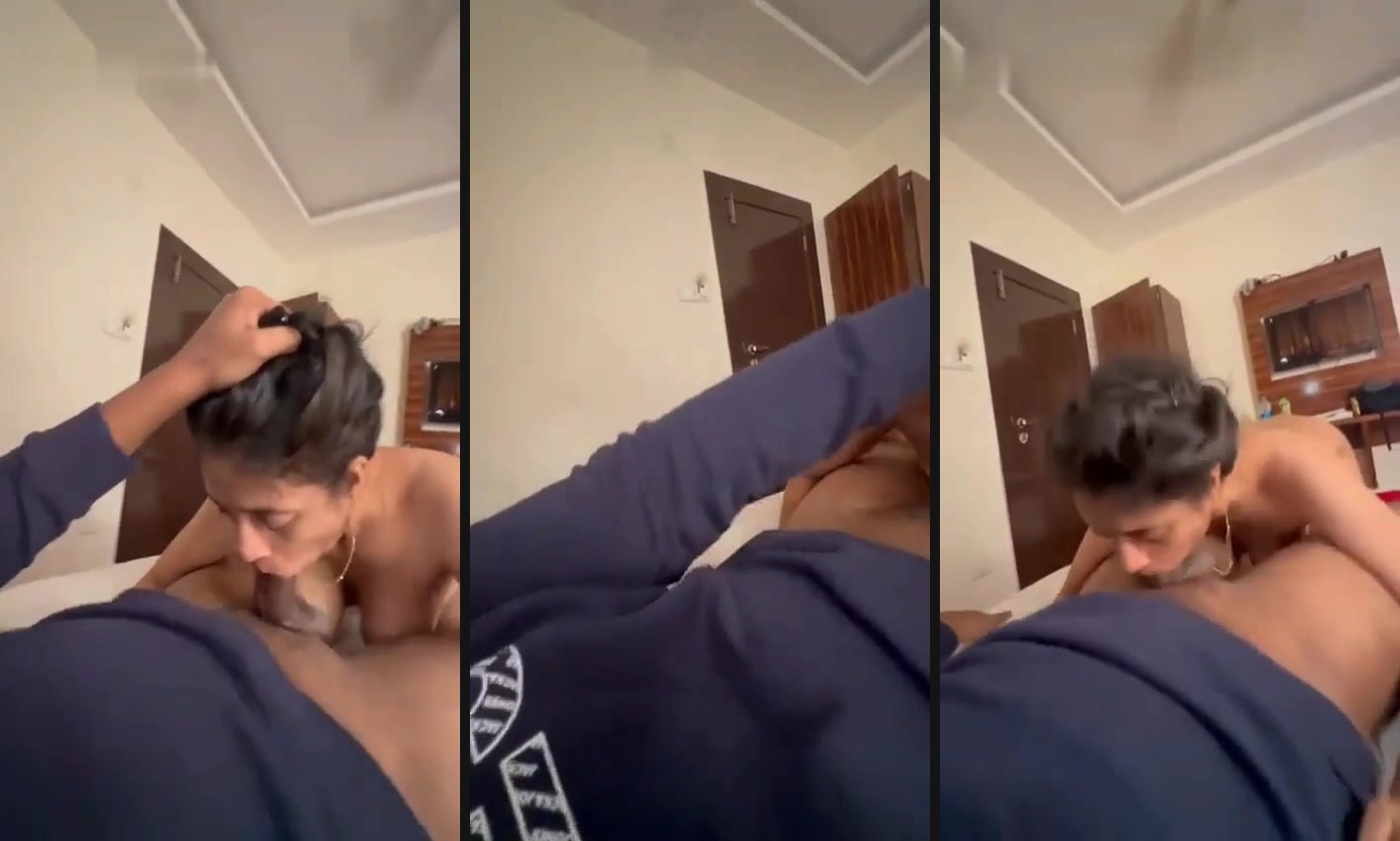 Desi porn of a young call girl sucking her client's dick