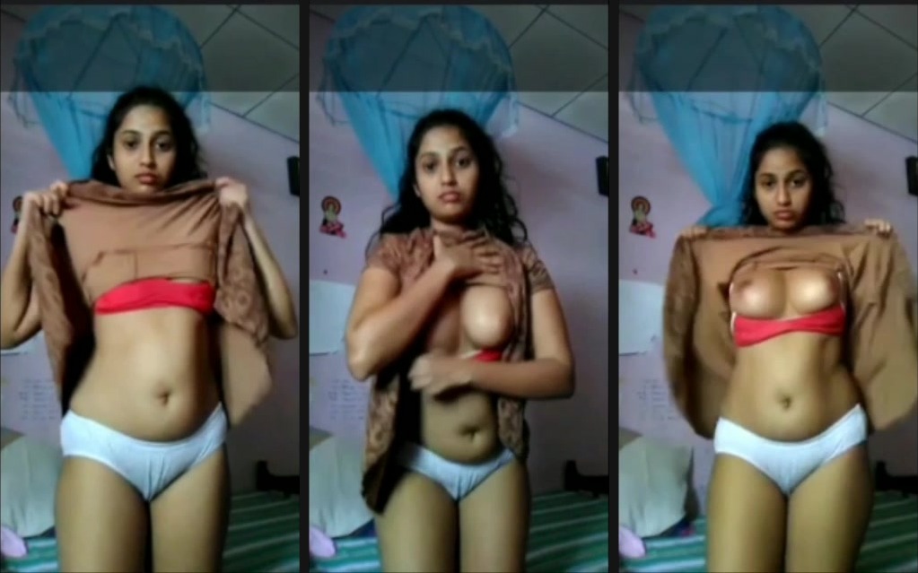 Desi roomie almost caught doing nude selfie porn | Desi roomie almost caught doing nude selfie porn. Making a selfie porn video inside the shared guest room she was not expecting her roommate to come early. - HD Video