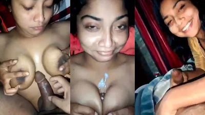 Desi sex mms of a big-boob girl giving a boobjob and blowjob - Sex Video