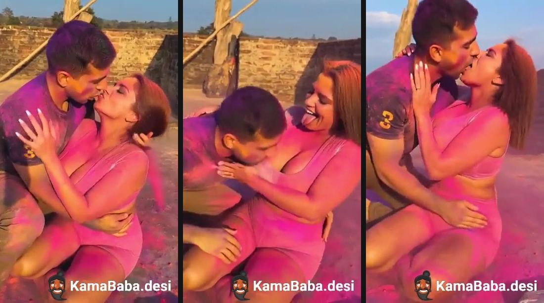 Devar and Bhabhi's erotic Holi on open terrace in AI porn - XXX Clip