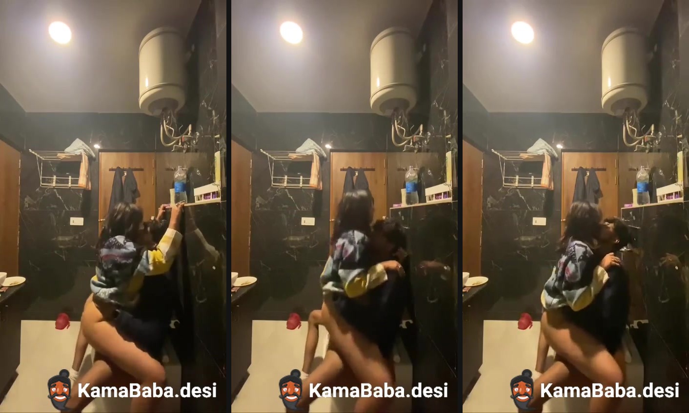 Horny girl's xxx mms of riding a dick in the bathroom