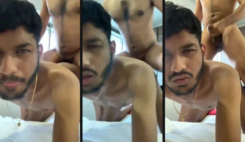 Horny guy bangs his roommate in Indian gay sex video | Many gay couples don’t disclose their identity to the world, and some openly tell people. This gay couple is also one of those bold couples. - Watch Online Free
