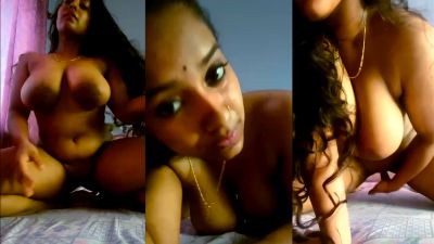 Hot big-boob South Indian lady masturbates in xxx sexy video