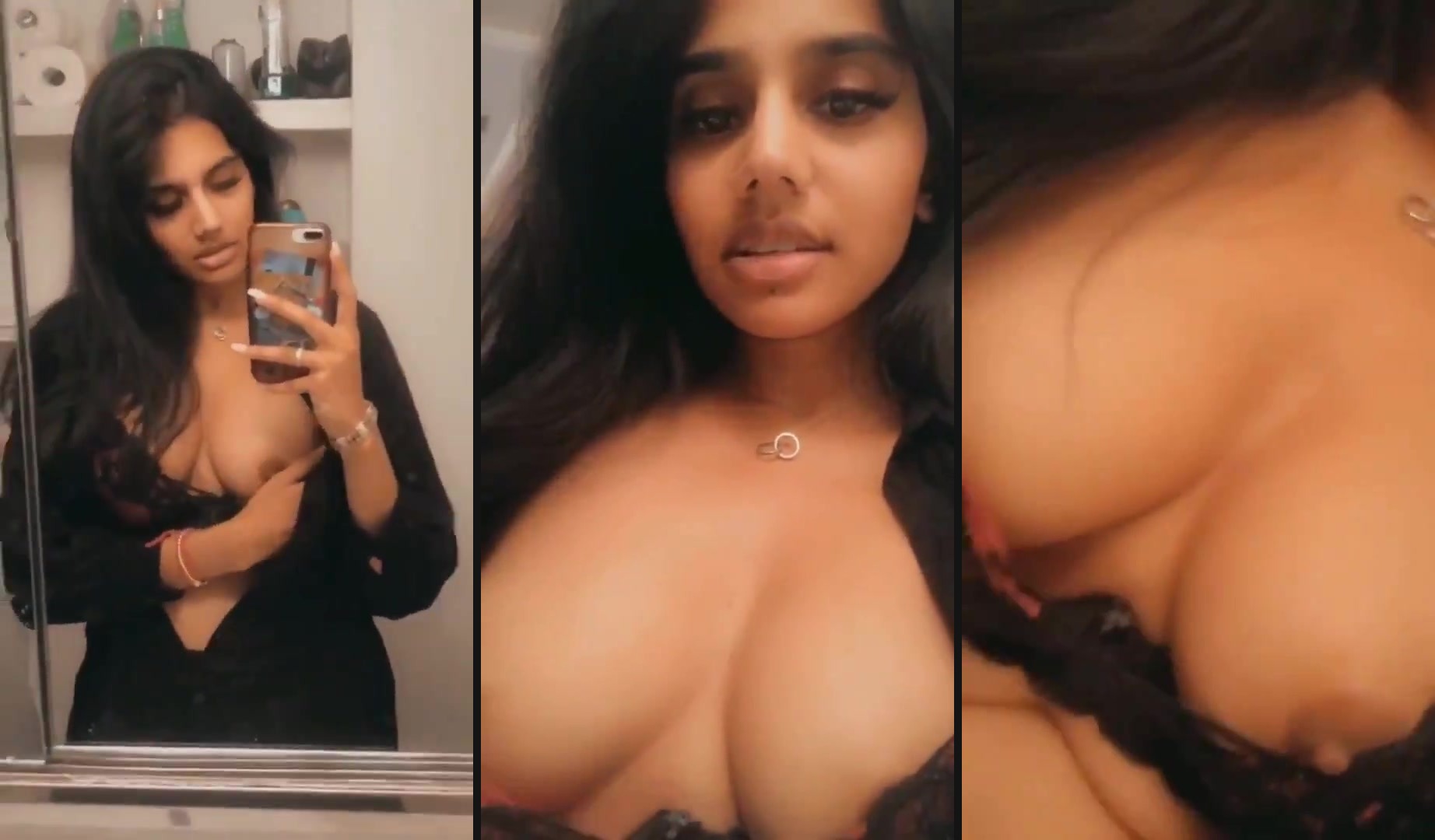 Hot figured Tamil model girl nude selfie video | Video of Hot figured Tamil model girl is shared here. Holding the mobile in hand; this beautiful Tamil model girl gives a sexy view of her boobs and nipple. - Full HD Video