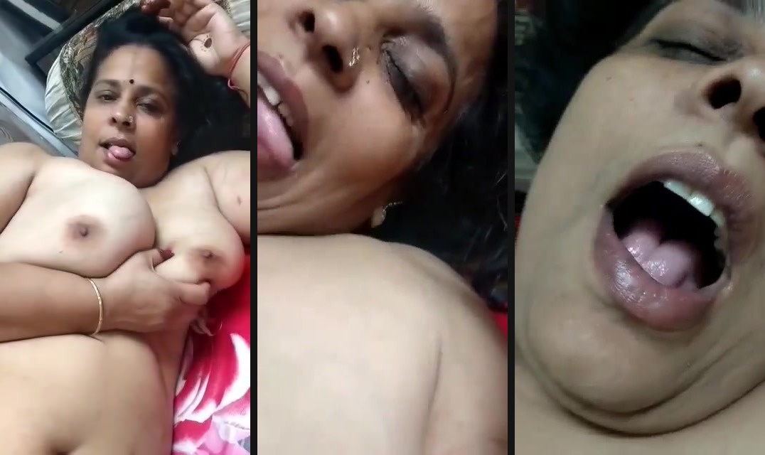 Huge boobs Indian aunty crushing her breast MMS | Huge boobs Indian aunty crushing her breast MMS. A solo MMS video of a big boobed Indian aunty is featured here.