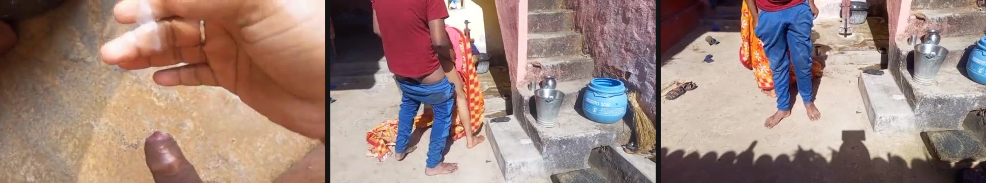Indian desi devar catches his bhabhi and fucks her | The pervert masturbates for his slut bhabhi.