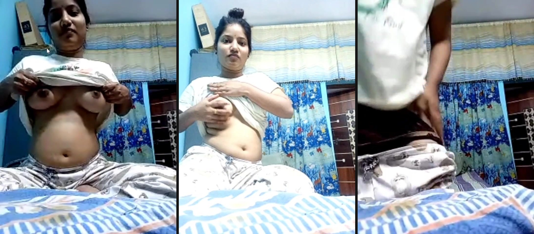 Indian girl nude MMS of a big boob girl showing her ass - XXX Clip