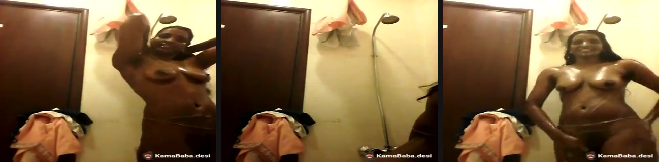 Indian lady bathing video | Indian lady bathing video captured by herself to share with her partner. She sets up the camera in the bathroom and takes a full-featured bath without any shyness to hide her private parts.