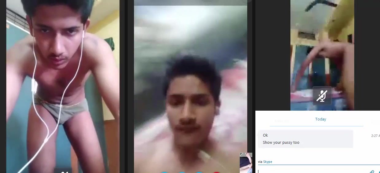 Indian pervert's xxx MMS video on Skype video call
