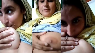 Kashmiri woman shows her milky boobs during video call sex - Watch Free