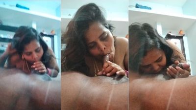 Lady gives a Tamil blowjob to her husband's big brother - XXX Clip