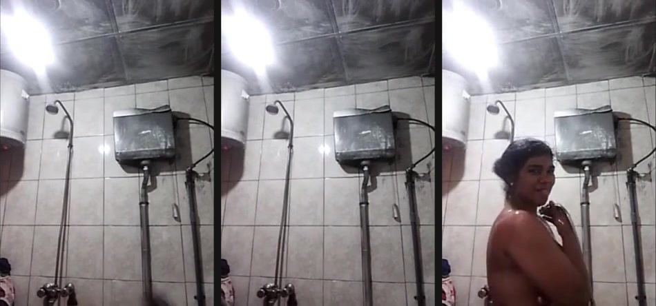 Local bhabhi selfie in the bathroom | Video of Local bhabhi selfie in bathroom. A solo home bathroom made video of a big boobed Indian bhabhi featuring herself.