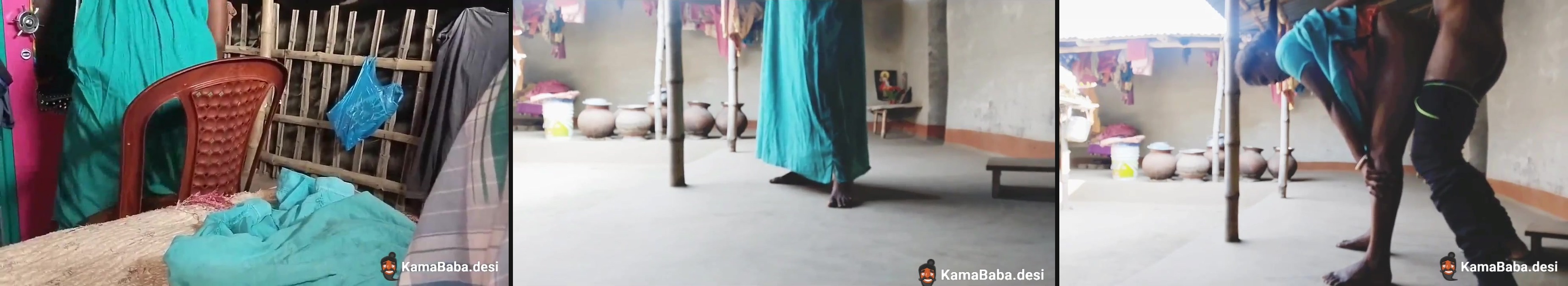 Local sex video of a man fucking wife in a standing position