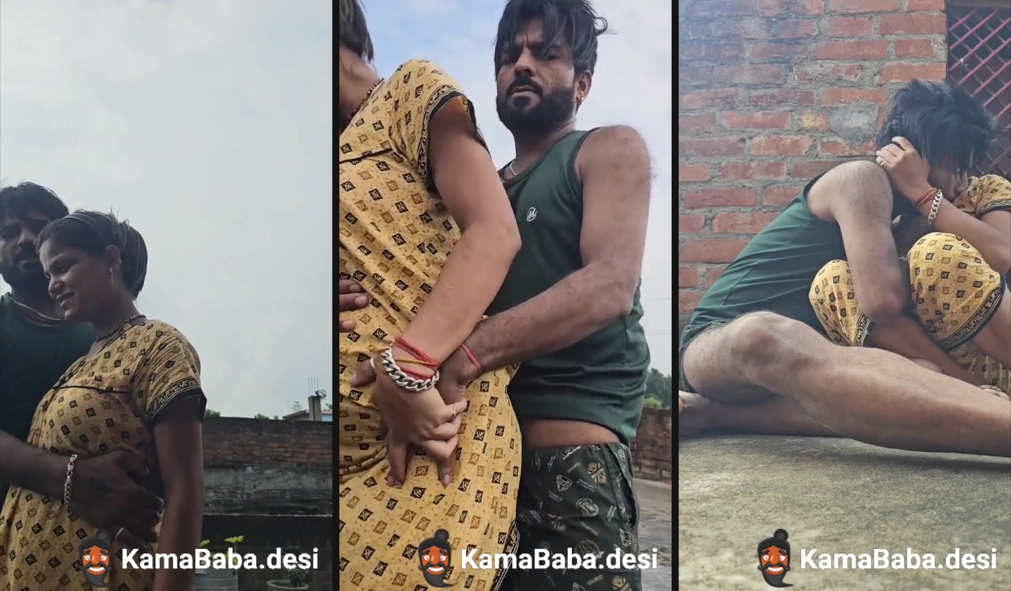 Lucknow couple couple sex MMS from an open terrace - Full HD Video