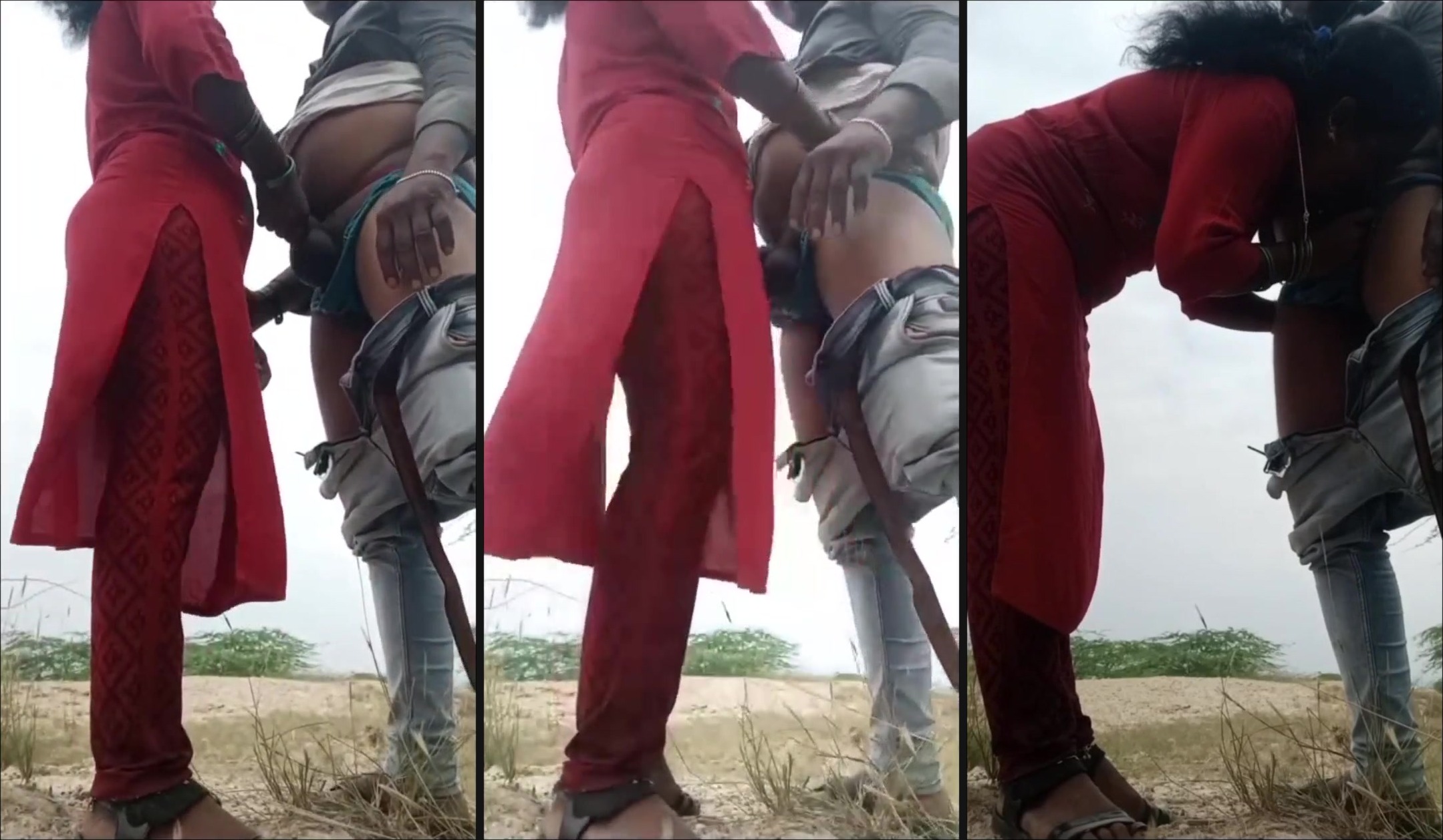 Mallu couple records their outdoor sex in an open area - Sex Video