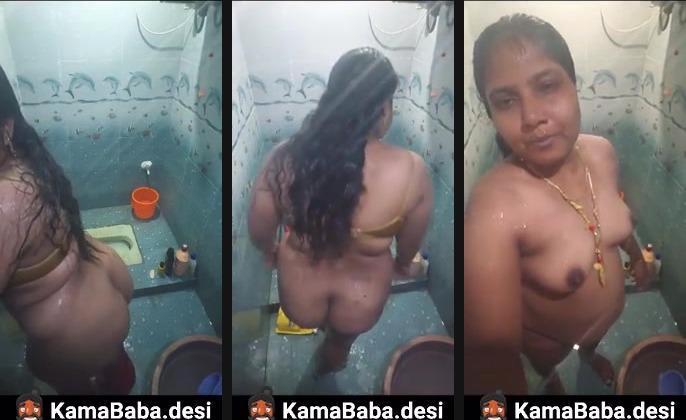 Mallu lady records her nude bath MMS while taking a shower - Free Online