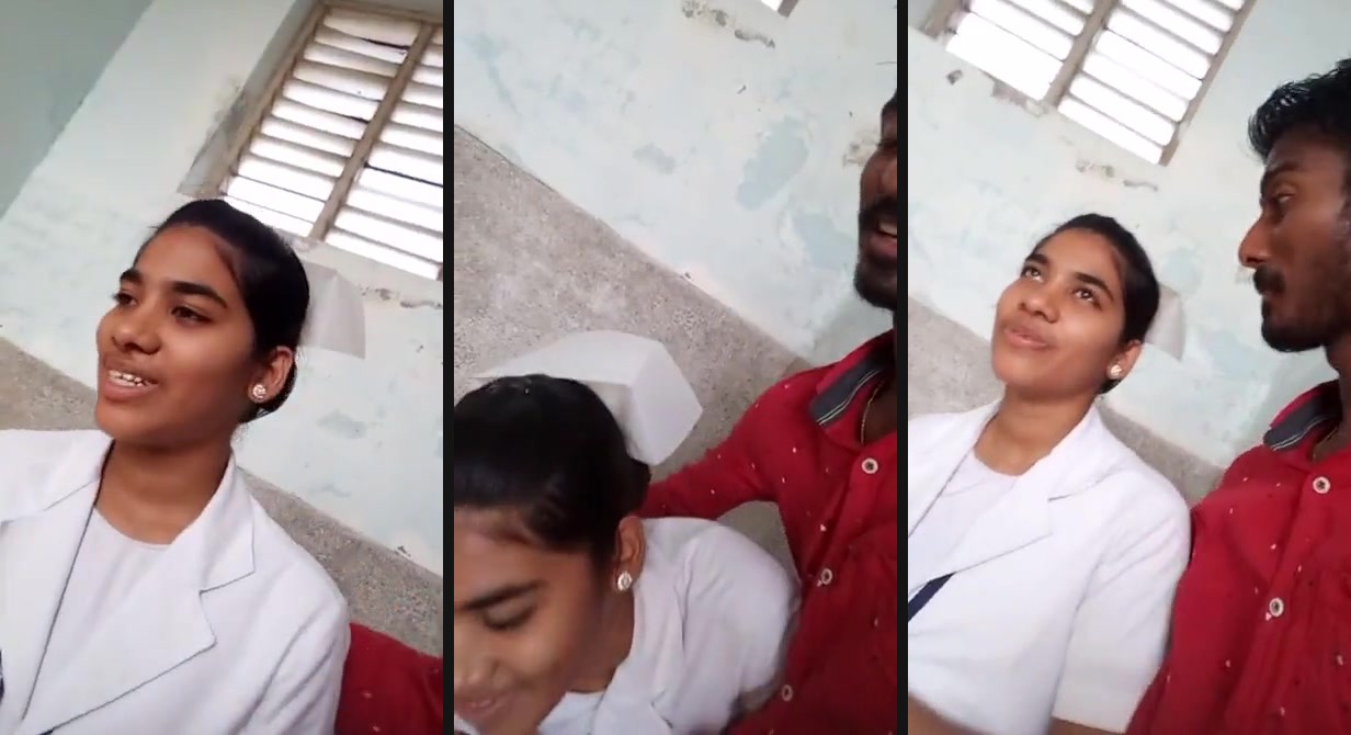 Mallu nurse fondled by cleaning staff | Download video of Mallu nurse fondled by cleaning staff. This erotic video features a desi nurse working in a reputed hospital in Kerala getting kissed and fondled with dress on.