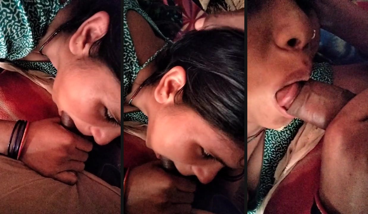 Marathi sex MMS of a Bhabhi giving her lover a blowjob - HD Video