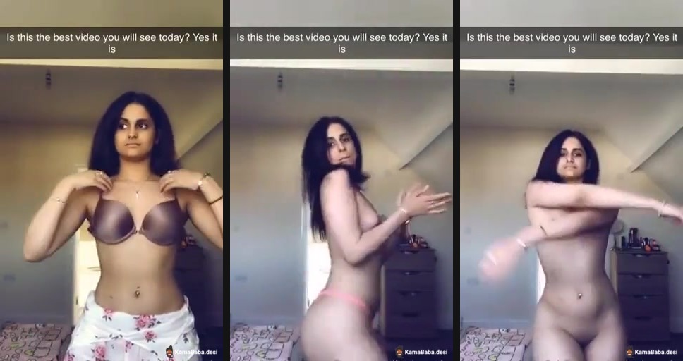 NRI model girl nude snapchat video | NRI model girl nude snapchat video shared with KB fans by her friend. This hottie girl stands in her bare necessities and slowly takes off her bra to ignite the fire within your pants. - Full HD Video