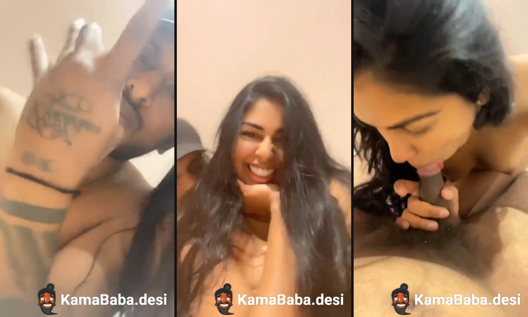 Naughty GF's Indian blowjob to her lover in a hotel room