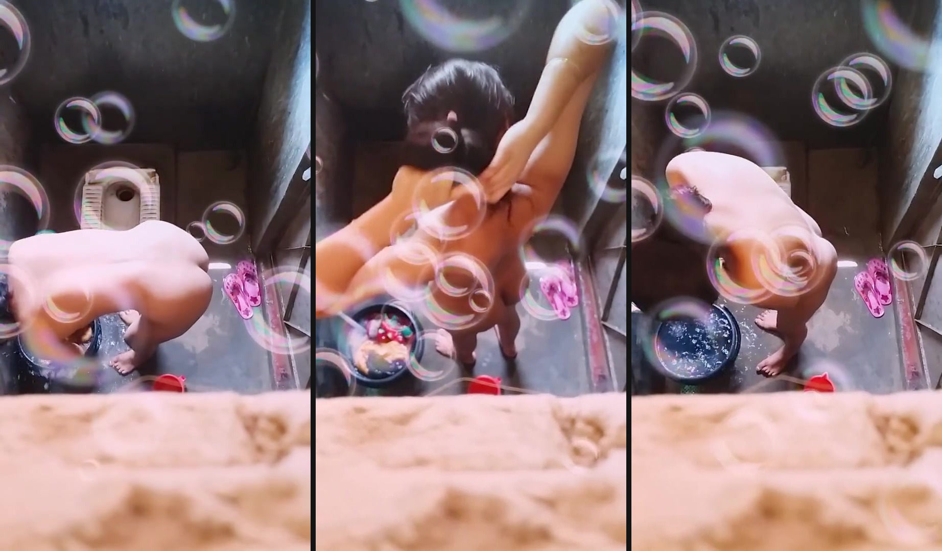 Neighbor girl spied in bathroom MMS | For all pervert video lovers 😉 ; we have one of a spy footage for you. The video features a desi guy peeping on a sexy young girl who is taking bath in the bathroom.