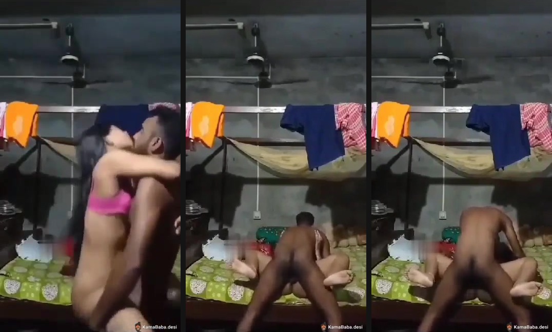 Newly married couple's standing HD desi sex video