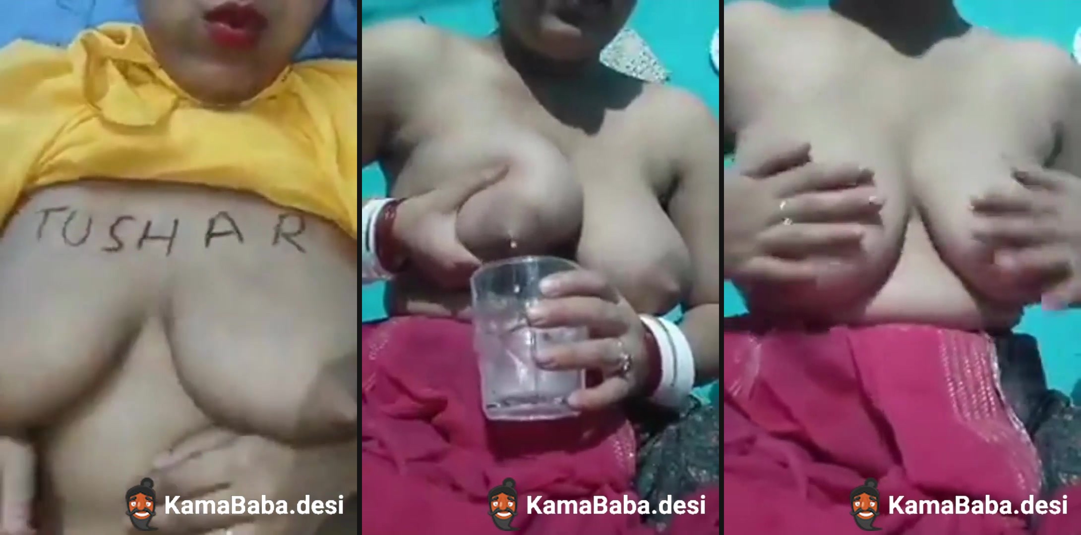 Nude Bhabhi collects her breast milk for her naughty Devar - Watch Free