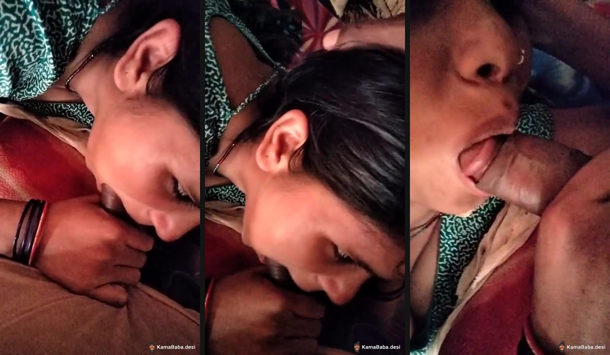 Pune milf gives a desi blowjob to her lover in Marathi sex