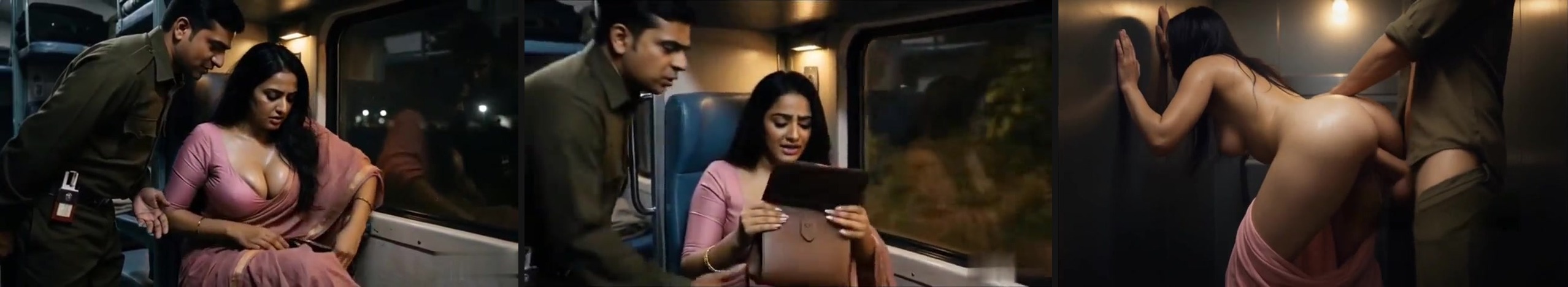 Railway TC enjoys outdoor sex MMS with a hot lady - Full HD Video