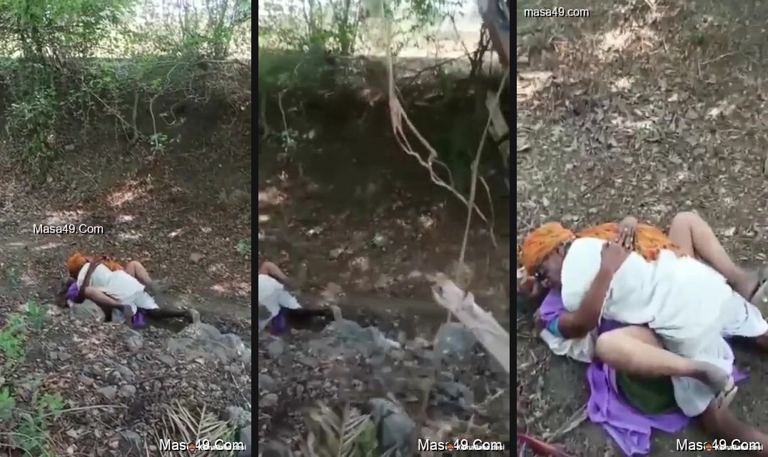 Rajasthani old couple fucks outdoors in desi sex MMS