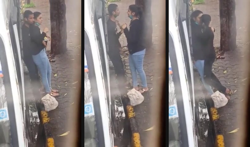 Roadside romance of desi lovers after lockdown | Enjoy Roadside romance of desi lovers after lockdown. Lovers out there are too much frustrated enjoying just virtual sex it seems. - HD Video