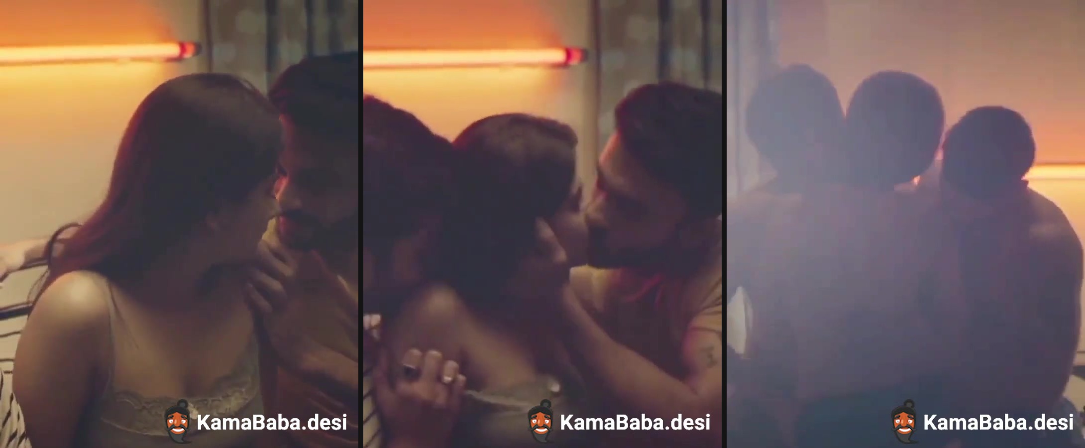 Romantic threesome sex with two guys - Full HD Video