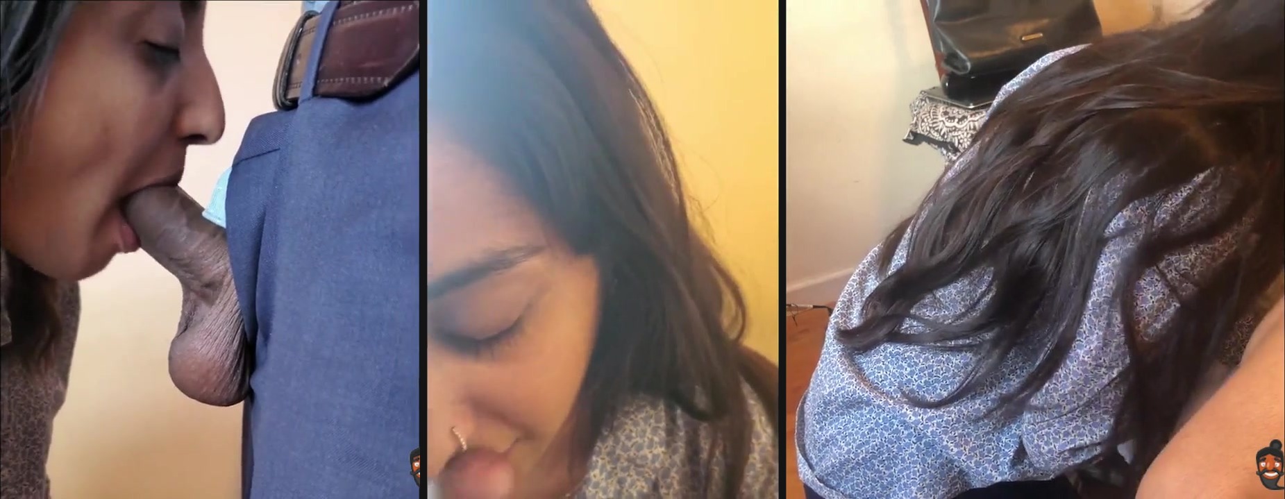 Sexy college girl's blowjob sex video with her BF