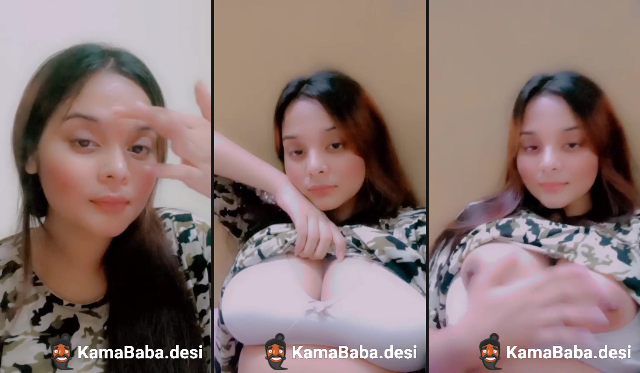 Sexy social media influencer exposes her big boobs