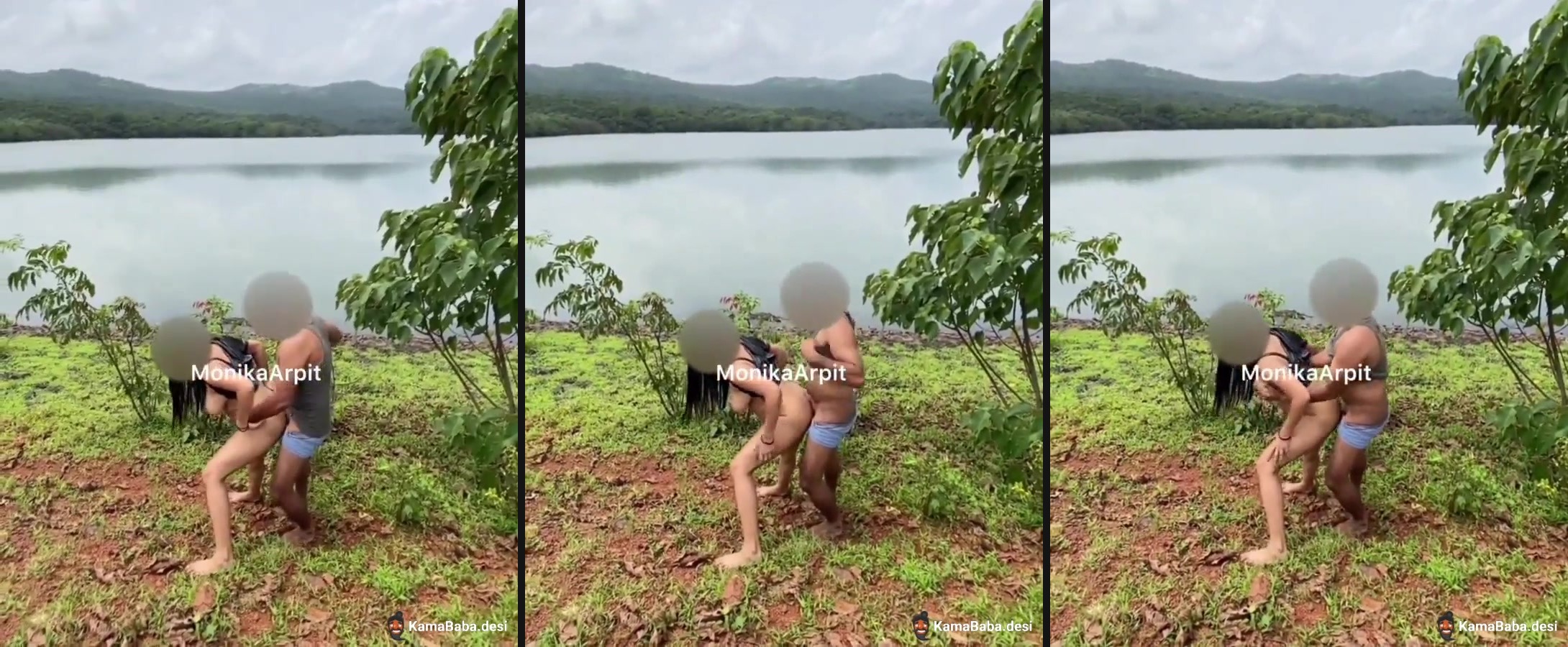 Shameless couple Monika-Arpit enjoy Indian outdoor sex