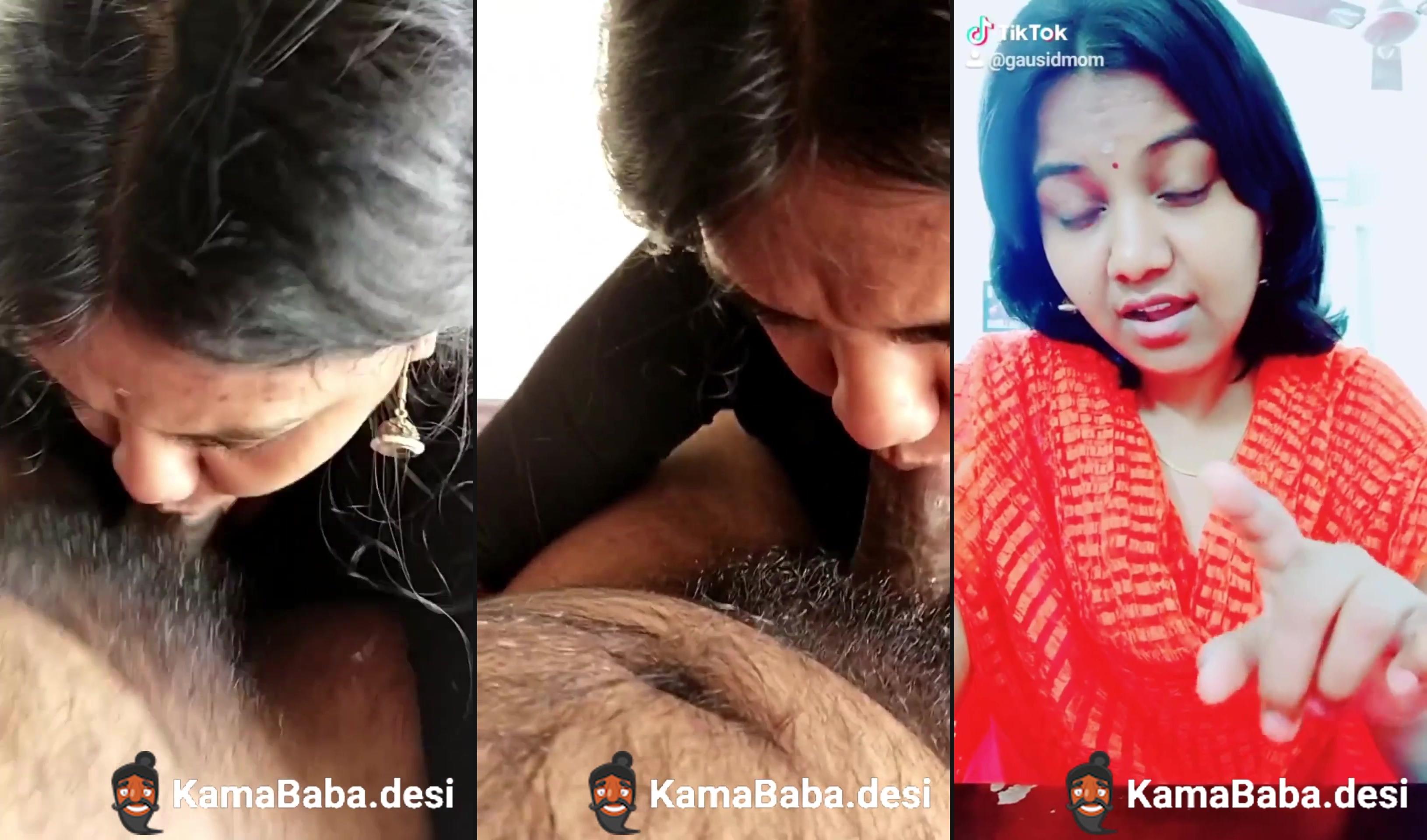 Stepson records his Tamil stepmom's blowjob MMS
