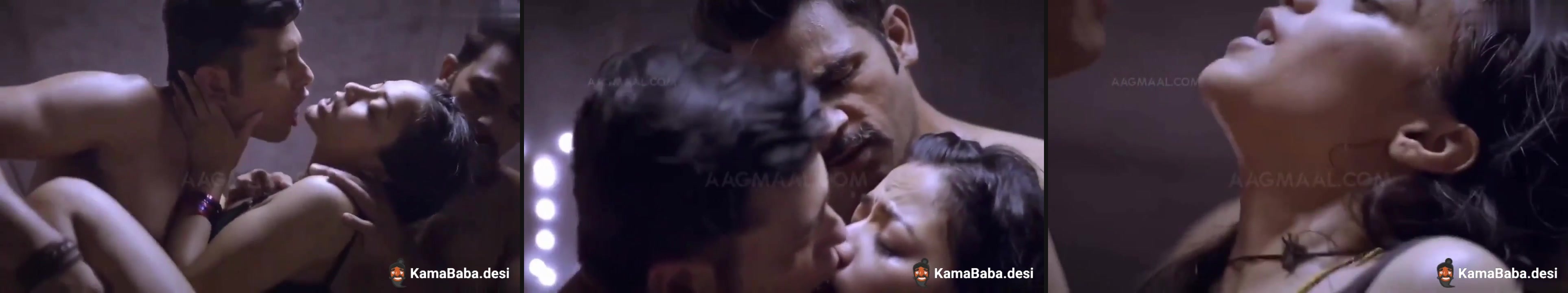 Wife tricks husband and enjoys threesome in adult web series