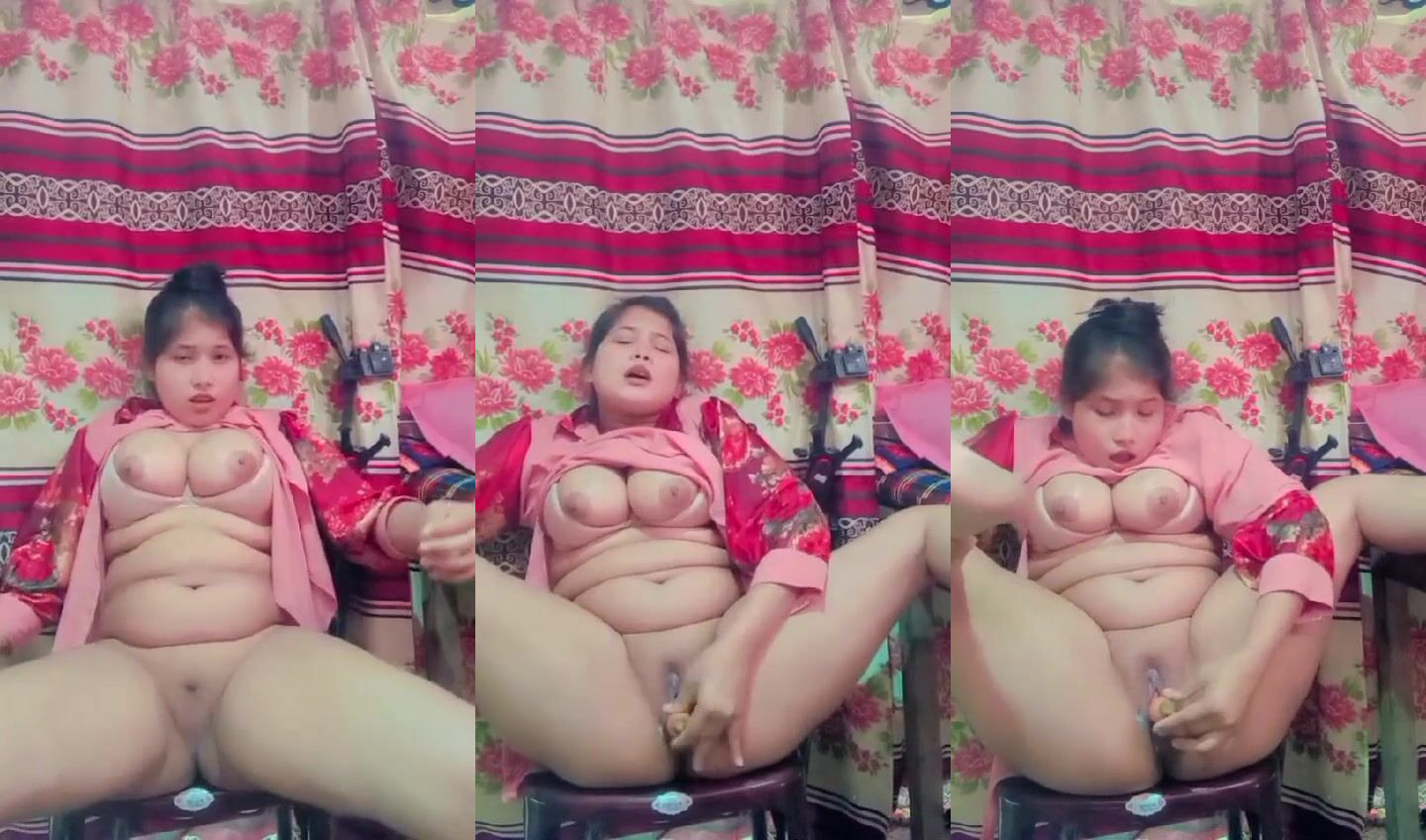 Assamese booby girl solo pussy fucking until squirting