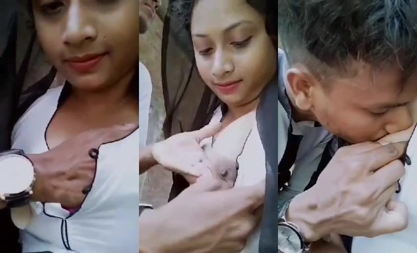 Bangladeshi college boy sucking cute gf's boobs viral mms