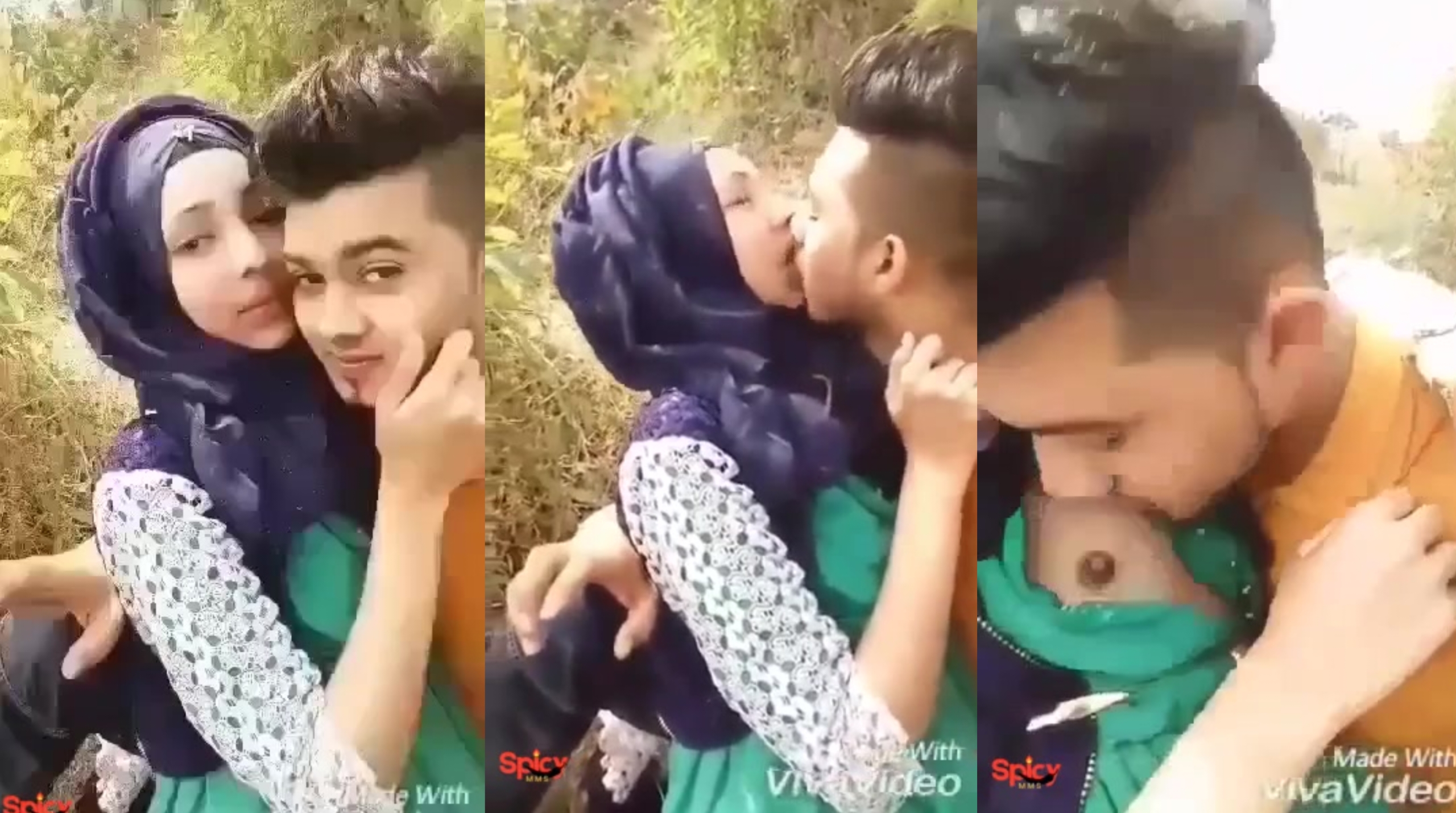 Bangladeshi Cute Muslim Couple Spicy Outdoor Romance MMS